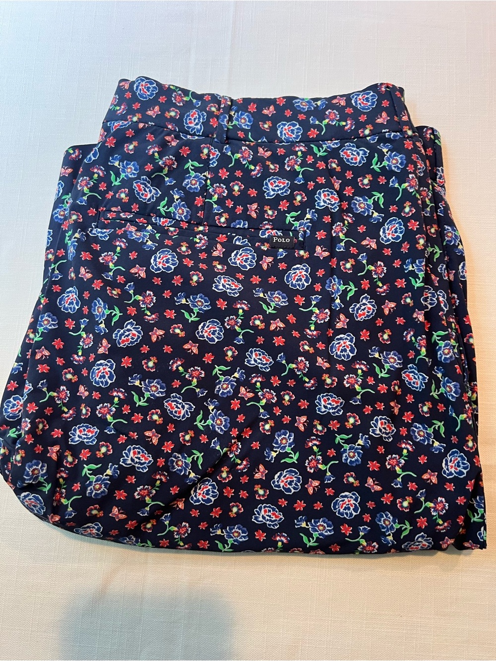 Polo Ralph Lauren Navy Floral Adjustable Athletic Shorts